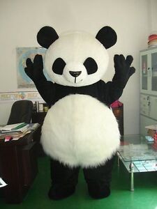 Panda Bear Mascot Costume Cosplay Adult Outfit Dress Parade Festival Animal Suit Panda Bear Mascot Costume Cosplay Adult Outfit Dress Parade Festival Animal Suit