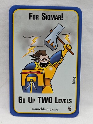 Munchkin Warhammer Age Of Sigmar For Sigmar! Go Up Two Levels Promo Card