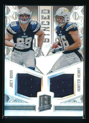HUNTER HENRY JOEY BOSA 2016 PANINI SPECTRA SYNCED JERSEY 032/199 CHARGERS