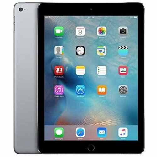 Apple iPad Air 2 A1566 2017 9.7" Tablet 32GB Wi-Fi iOS 15 Space Gray -see photos - Afbeelding 1 van 2