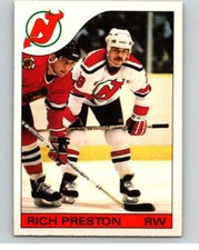 1985-86 O-Pee-Chee #139 Rich Preston  New Jersey Devils V56656