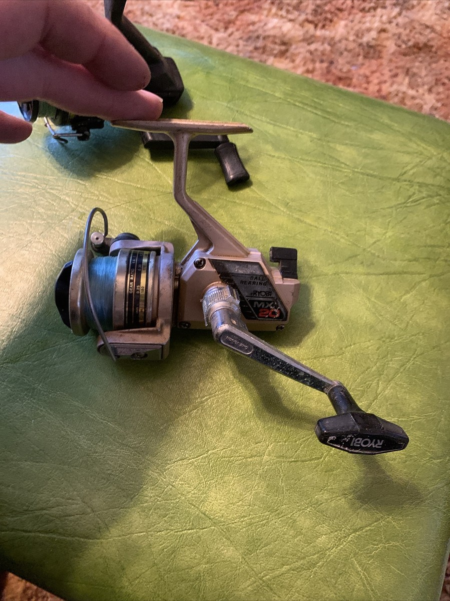 Vintage Fishing Reels Ryobi Gold Japan MX20 Spinning DAIWA S10