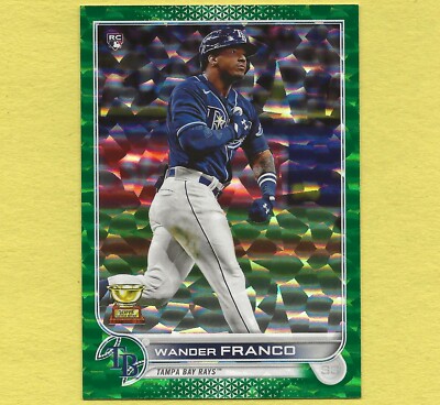 2022 Topps Series 1 Wander Franco #215 Green Foil Parallel #d /499 ROOKIE CARD