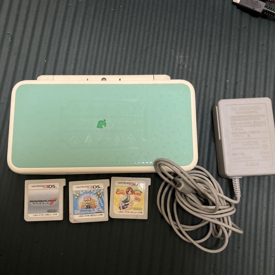 New Nintendo 2DS XL LL Animal Crossing Doubutsu No Mori w/ 2 New Nintendo 2DS XL LL Animal Crossing Doubutsu No Mori w/ 2