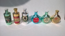 MIGNON 6 BOTTIGLIETTE METALLIZZATE LIQUORI DA COLLEZIONE VINTAGE DA VETRINA 2