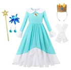 Girl Princess Rosalina or Daisy Costume Carnival Performance Cosplay  Kids