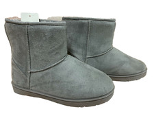BNWT Ladies Target Brand Size 10 Smart Grey Sidney Style Short Slipper Boots