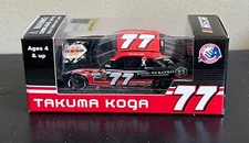 Official Takuma Koga #77 2019 1:64 die-cast Car Koshi No Kanbai NASCAR Arca Rare