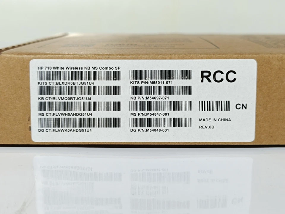 HP 710 Wireless Maus Tastatur Combo KB MS M55011-071 QWERTY Spanisch Weiß_0.93_5 - Bild 3 von 4