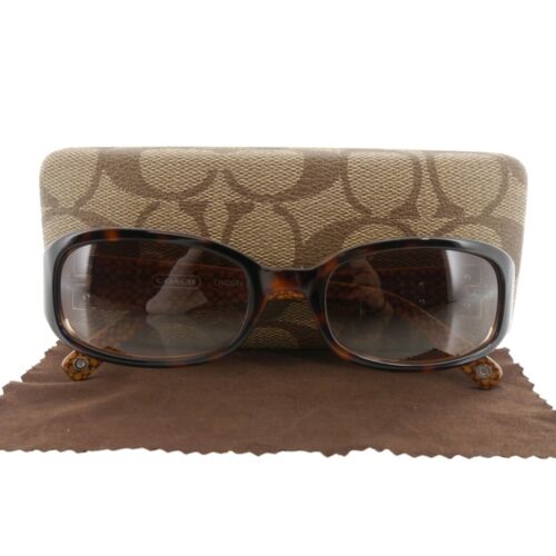 Authentic COACH LINDSAY Sunglass Dark Brown Brown Lens S429 #f62528 - Picture 1 of 12