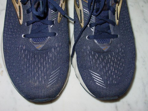 Mens Brooks Adrenaline GTS 19 Navy Blue/Gold 1102941D439 Running Shoes Size 13 - 第 8/12 張圖片