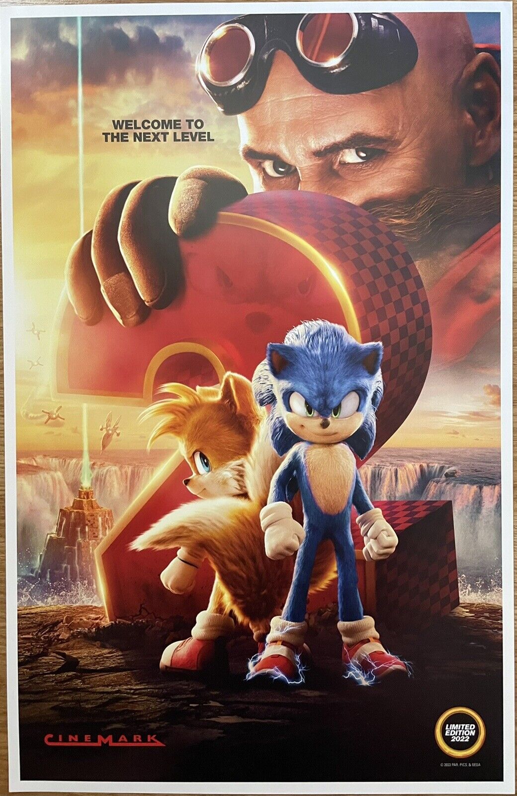 Sonic the Hedgehog 2 - Official Art Poster - High Quality Prints 11x17 