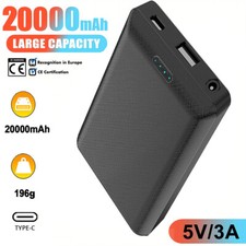 20000mAh 5V 3A Power Bank Type-c DC USB Portable External Battery Backup Charger