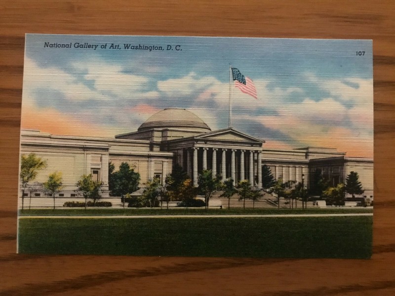 Vintage Postcard - National Gallery of Art, Washington D.C.  Unposted - Linen