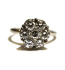 14k white gold 1.61ct VS G diamond cluster fancy ring 4.6g estate womens 7 — photo 3