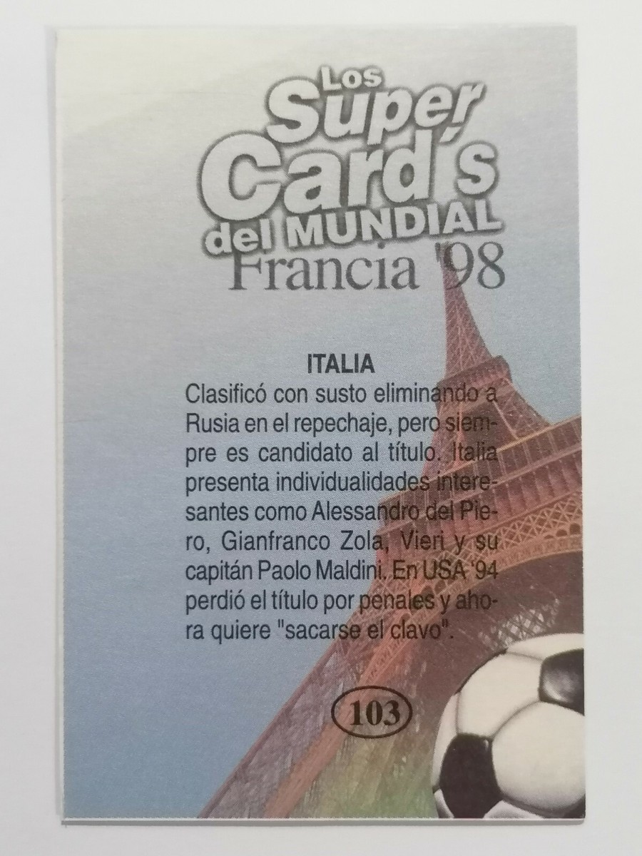 フランスワールドカップ1998カード81枚 🔥1998 PANINI FRANCE WORLD CUP 100 CARD COMPLETE SET SOCCER