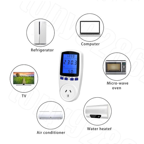 240V Power Watt Meter Energy Monitor Consumption Electricity Usage Equipment - Picture 2 of 12