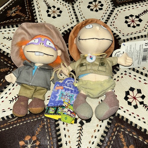 NEW Vtg Rugrats The Movie Tommy Chuckie Plush Safari Nickeloden Rare 1998