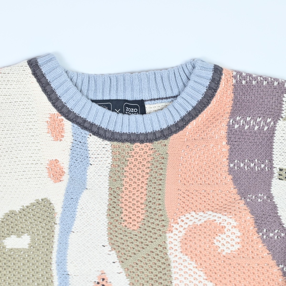 Splatoon Zozotown 】3D Knit Shark Whale Apex Sweater Beige Unisex