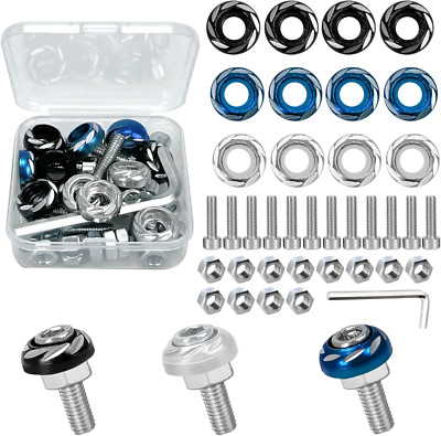12 STK Kennzeichen Schrauben Set mit Bohrspitze, M5*20mm Motorrad Nummernschild 