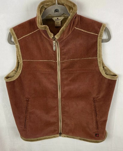 Woolrich Vest Corduroy Soft Fur Lining 