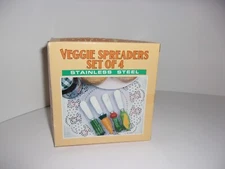 Vintage Vegetable Charcuterie Cheese/Dip Spreaders Knives