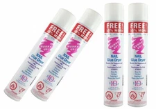 4 Bottles Hurry Up Glue Spray Activator Nail Glue Dryer 7.2 oz -FREE US SHIPPING