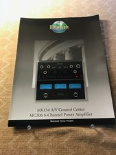 ORIGINAL MCINTOSH-MX134 A/V CONTROL CENTER/MC206 6 CHANNEL POWER AMP D918