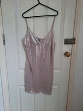 ASOS lilac shimmery slip dress, Size 12