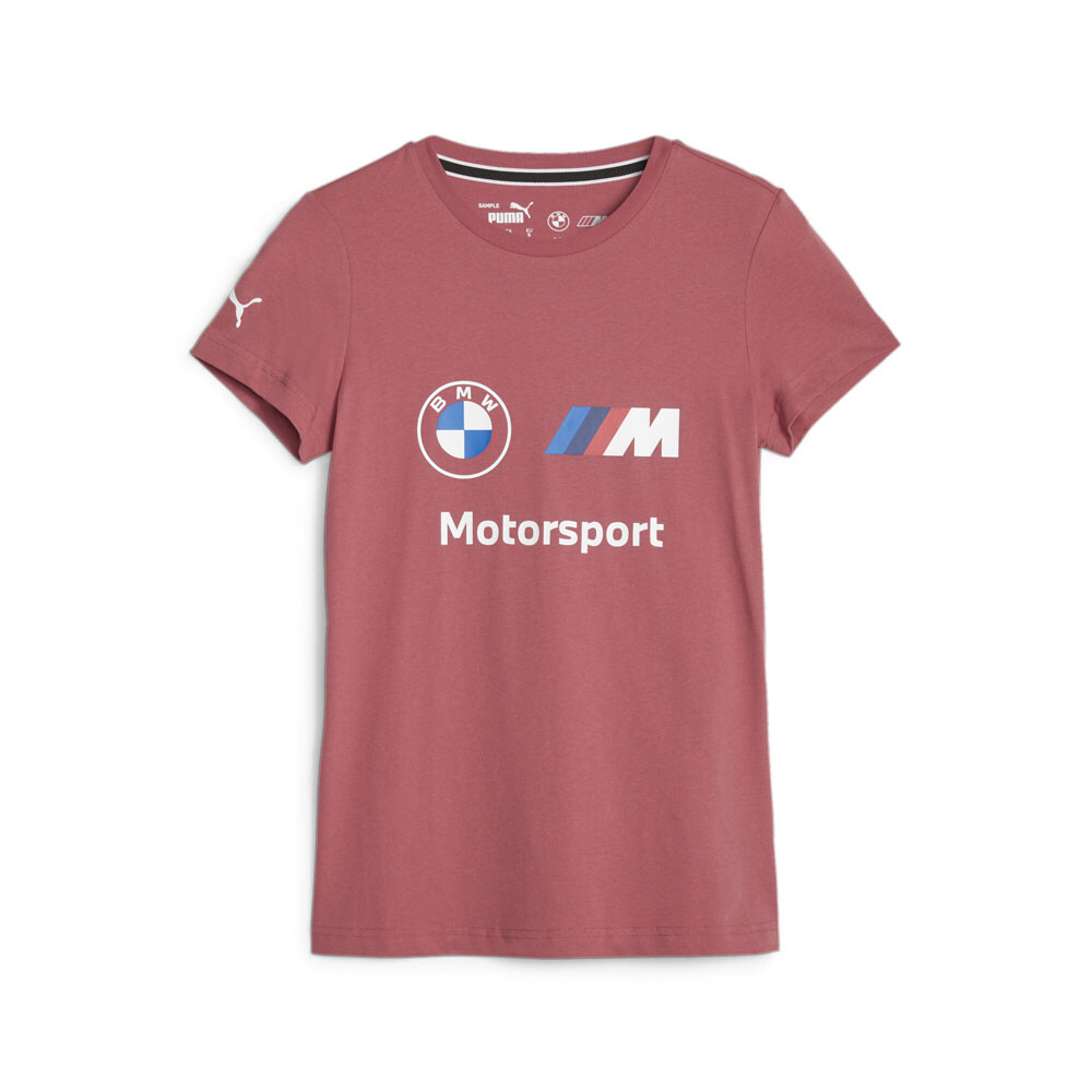 Футболка с логотипом Puma X Bmw Essential, женские красные повседневные топы 62137610