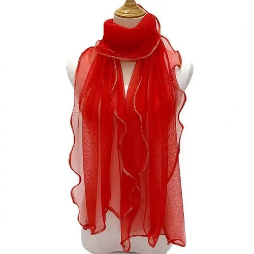 Women Long Floral Silk Blend Pashmina Scarf Wrap Stole Shawl Sunscreen Scarve ∂ - Picture 11 of 19