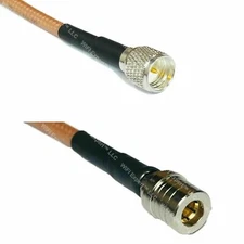 RG400 MINI UHF MALE to QMA MALE Coaxial RF Cable USA-Ship Lot