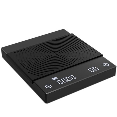 Black White Mirror Electronic Scale Coffee Scale Smart Digital Scale Pour Coffee