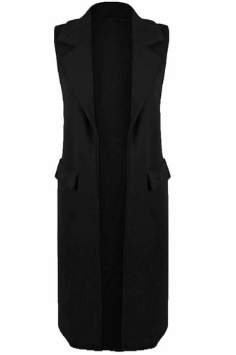 WOMEN'S LADIES SLEEVELESS LONG DUSTER 