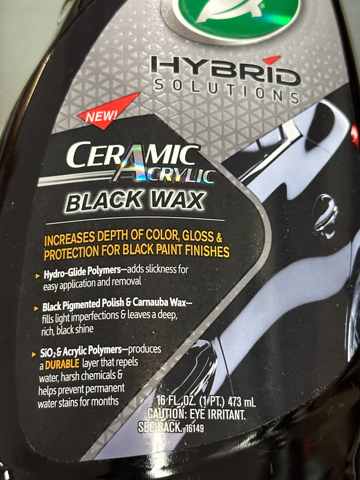 (2Pack) Turtle Wax Car CERAMIC ACRYLIC BLACK Paint SPRAY WAX Color