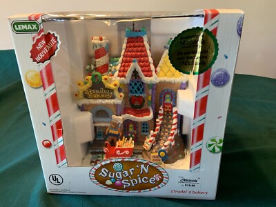 Lemax Sugar 'N Spice ''Strudel's Bakery'' Porcelain Lighted House 2005