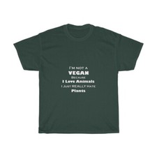 Not a Vegan - Funny Unisex Heavy Cotton Tee