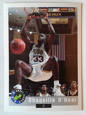 SHAQUILLE O'NEAL ROOKIE #1 LSU 1992 CLASSIC DRAFT PICKS SET 1--100