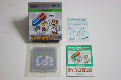 Dr. Mario Nintendo Game Boy, 1990 Complete in Box from Japan / Retro Game/ Good!