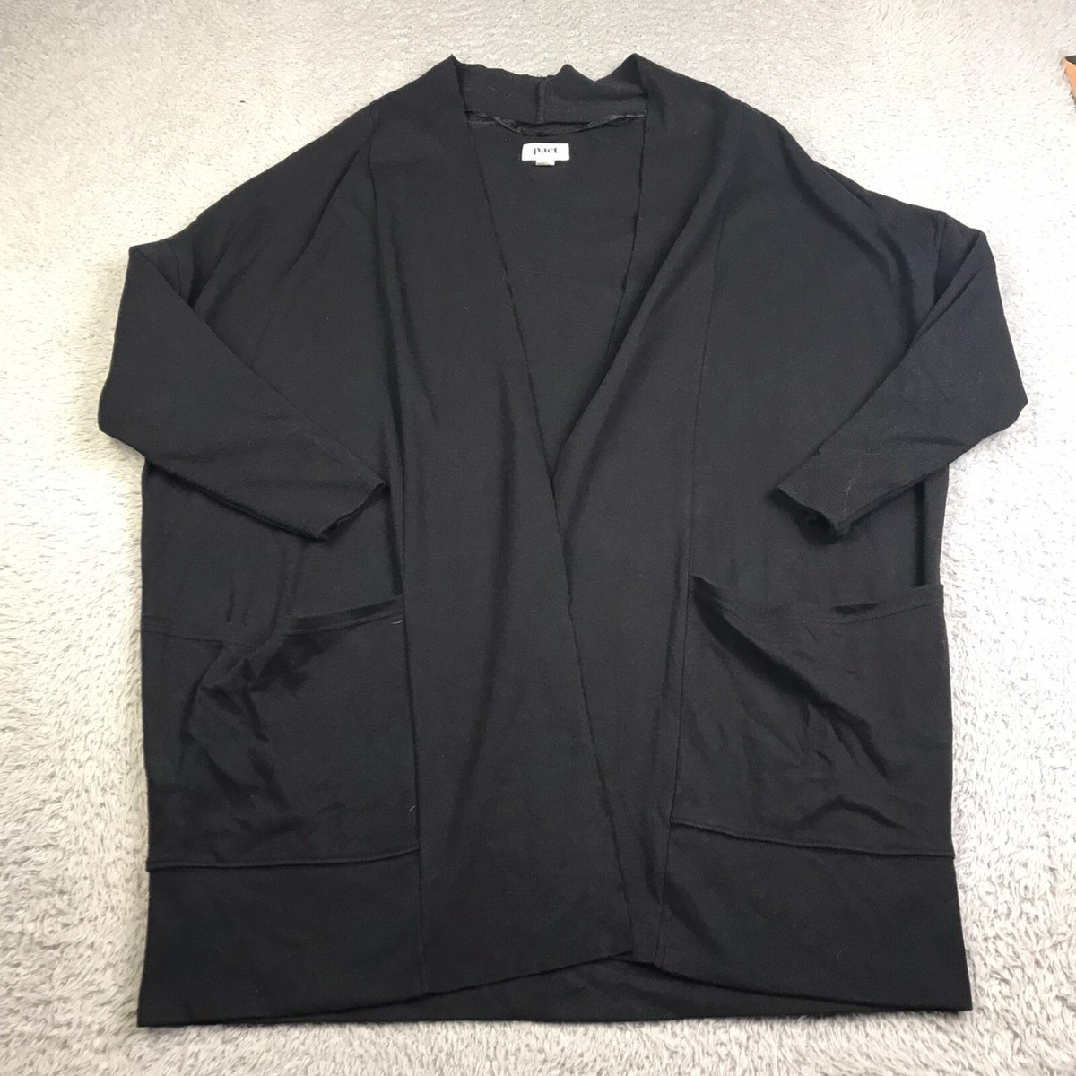 売れ筋商品|||パクト ニット&セーター アウター レディース Women's Organic Cotton Airplane Cardigan Black Pact Airplane Cardigan Womens M/L Black Organic Cotton