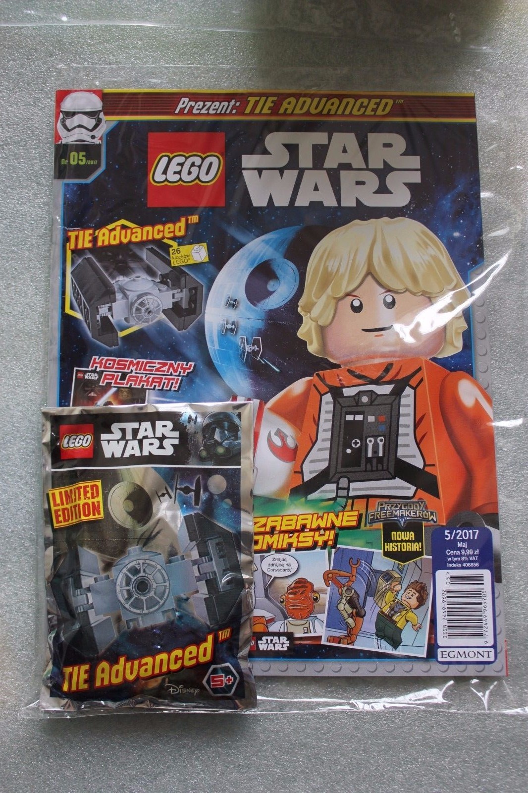 Thumbnail - Lego Star Wars 5/2017 Magazin Comics + Tie Advanced Figur