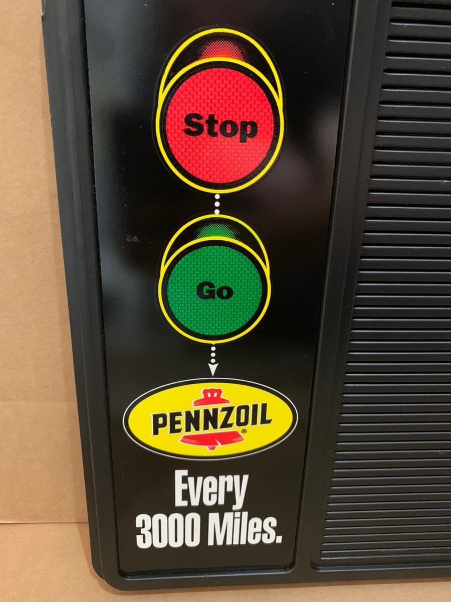 Pennzoil Sign Letter Board Oil Wall Decor Plastic Gas