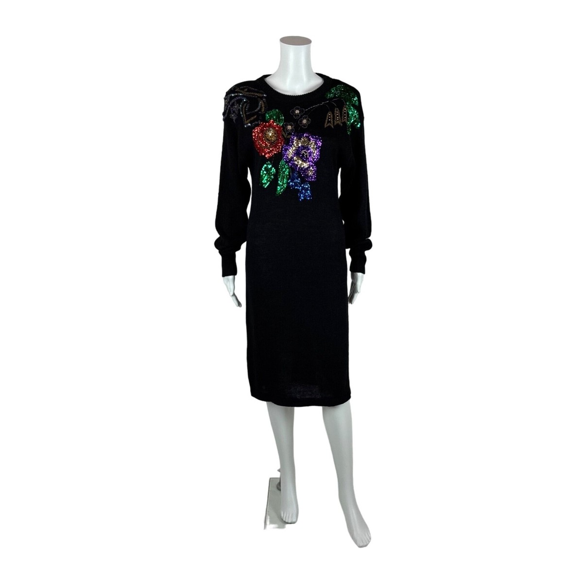 long floral dresses for beach STREET STYLE OVERSIZED RHINESTONE SWEATSHIRT DRESS – AKIRA main image 1