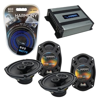 Harmony Audio Speaker Bundle For Dodge Ram 1500 2002-2008 - 6x9 & 5.25" Speakers With Harness & Adapters
