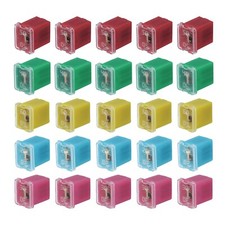 25pcs Automotive Cartridge Fuse 48V 20/30/40/50/60A J Case Box Low Profile