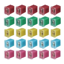 25pcs Automotive Cartridge Fuse 48V 20/30/40/50/60A J Case Box Low Profile