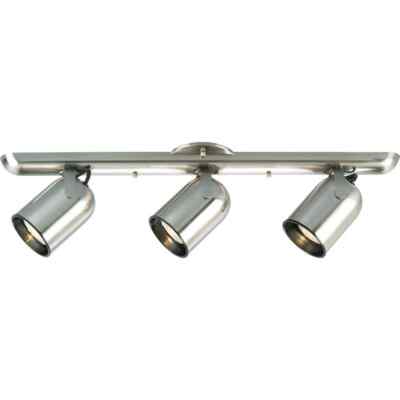 Progress Lighting 3-Light Brushed Nickel Spotlight Fixture