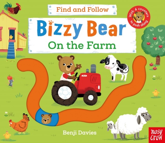 Bizzy Bear: Find and Follow On the Farm (Board book)