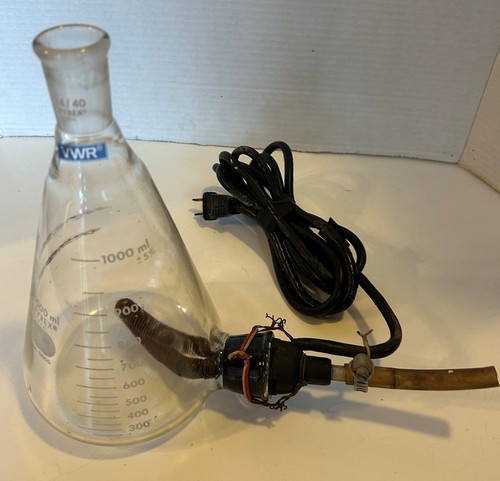 Vintage VWR Pyrex 1000mL Laboratory Flask Heating Apparatus Scientific Glassware