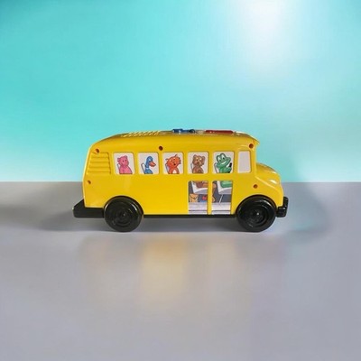 1996 vintage LeapFrog Phonics Bus Learning Toy Yellow Black  works 